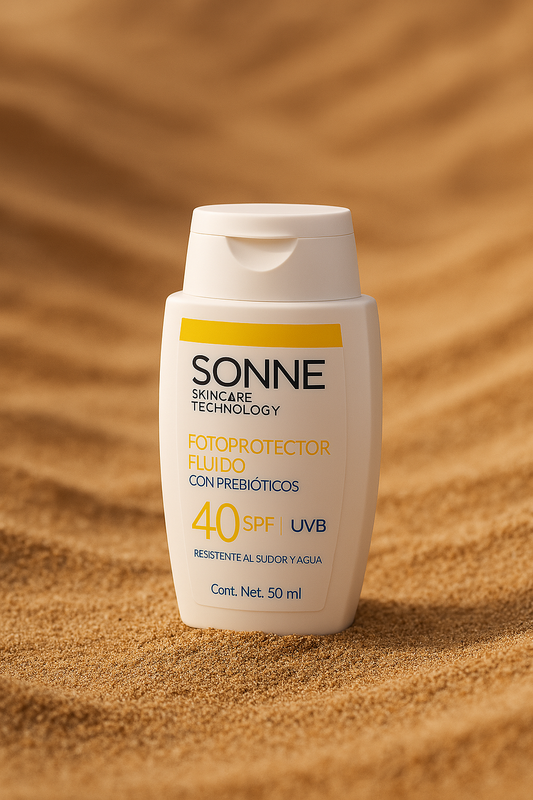 Fotoprotector Solar Fluido SPF40 con prebióticos