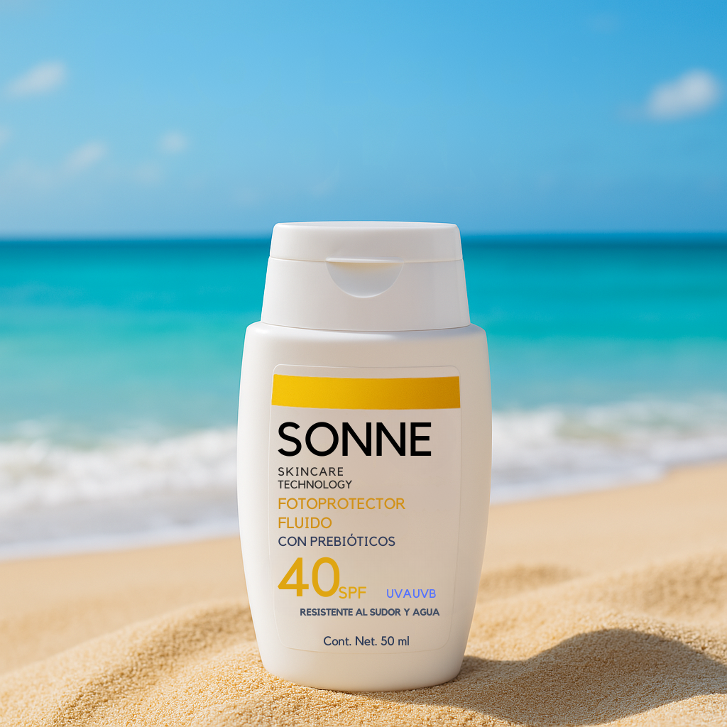 Fotoprotector Solar Fluido SPF40 con prebióticos