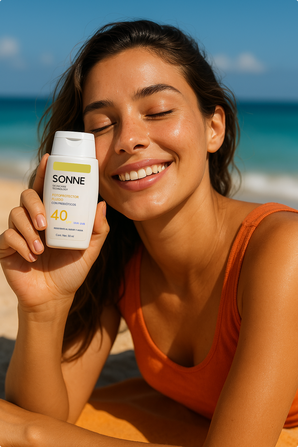 Fotoprotector Solar Fluido SPF40 con prebióticos